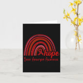 Carte Rubans de l'espoir de la sensibilisation à l'anévr (Fleur jaune)