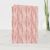 Carte Rubans de Noël à rayures rouges et blanches avec c (Dos)