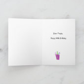 Carte Rubans et vaches heureux 80e anniversaire Salutati (Intérieur)