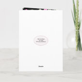 Carte Rubans roses et marguerites blanches (Dos)