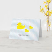 Carte Rubber Canard Bleu Bande (Fleur jaune)