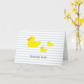 Carte Rubber Canard Bleu Bande (Fleur jaune)