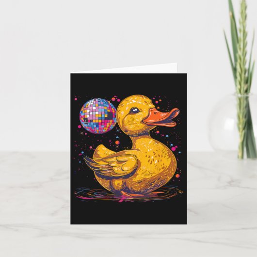 Carte Rubber Duck Disco Ball Art Dancing Rubber Duck (Devant)