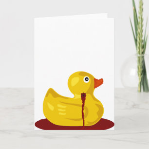 Carte Rubber Duck Neck Shot - Bleeding Rubber Ducky