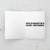 Carte Rubber Duck Salutation personnalisée Fun Anniversa (Intérieur)