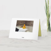 Carte Rubber Ducky Joyeux anniversaire (Dos)