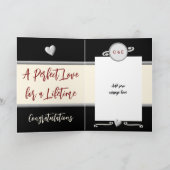 Carte Ruby 40e anniversaire ajouter des noms photo noir (Intérieur)