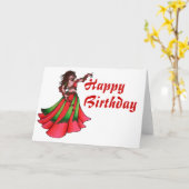 Carte Ruby Belly Dancer (Fleur jaune)