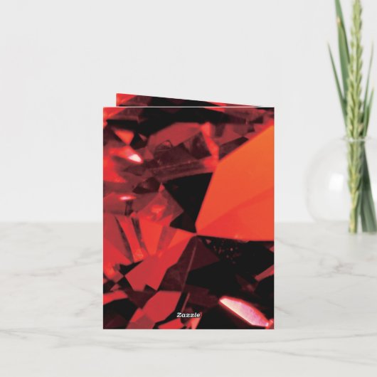 Carte Ruby du 40e anniversaire du Mariage (Dos)