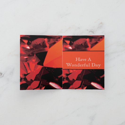 Carte Ruby du 40e anniversaire du Mariage (Intérieur)