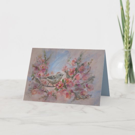 Carte Ruby Kinglet Bird (Devant)