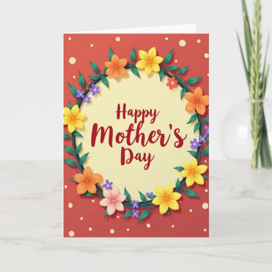 Carte Ruby Red de la plus chère des mamans (Devant)