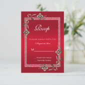 Carte Ruby Red Gems & Parties scintillant Ruby 40E Maria (Debout devant)