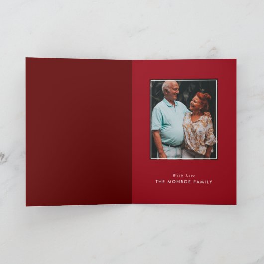 Carte Ruby Ribbon, 40 ans de Mariage (Intérieur)