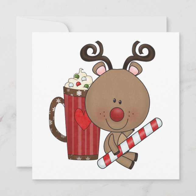 Carte Rudy Reindeer Au Cocoa (Devant)