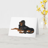 Carte Rudy sur le blanc (Fleur jaune)
