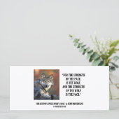 Carte Rudyard Kipling Force De La Citation De Loup Pack (Debout devant)