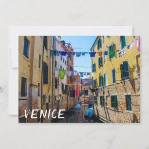 Carte Rue à Venise avec lave-linge Italie