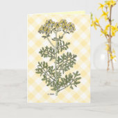 Carte "Rue" Botanique Vintage (Fleur jaune)