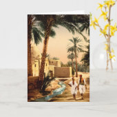 Carte Rue dans la vieille ville, Biskra, Algérie, Annive (Fleur jaune)