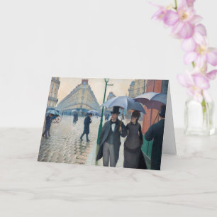 Carte Rue de Paris ; Temps de pluie de Gustave Caillebot