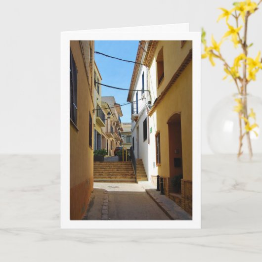 Carte Rue de Riba-roja de Túria, ville espagnole (Fleur jaune)