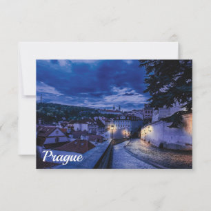 Carte Rue du soir à Prague