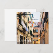 Carte Rue étroite à Venise (Devant / Derrière)