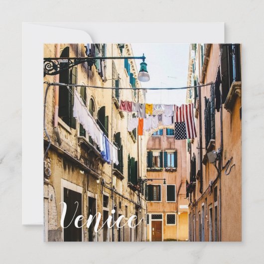 Carte Rue étroite à Venise (Devant)