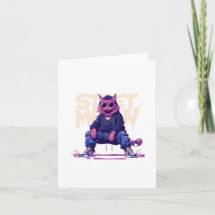 Carte Rue Meow ! Autocollant