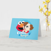 Carte Rue Sésame | Badge Elmo & Tango (Fleur jaune)
