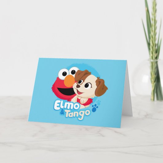 Carte Rue Sésame | Badge Elmo & Tango (Devant)