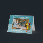 Carte Rue Sésame | Bonne Hanoukka<br><div class="desc">Célébrez la saison avec cette jolie carte Sesame Street Hanoukka. Personnalisez avec photo et noms !</div>