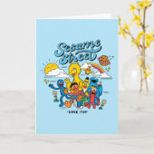 Carte Rue Sésame | Depuis 1969 Joyeux anniversaire (Fleur jaune)