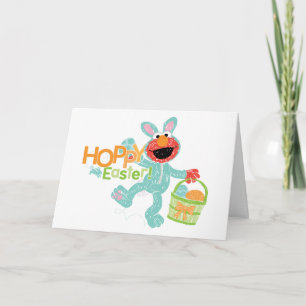 Carte Rue Sésame - Elmo   Pâques Hoppy