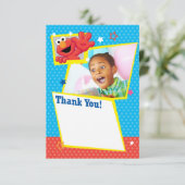 Carte Rue Sésame | Elmo - Polka Dot & Stars Anniversaire (Debout devant)
