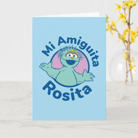 Carte Rue Sésame | Mi Amiguita Rosita (Fleur jaune)