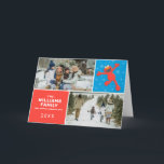 Carte Rue Sésame | Photo de la famille Elmo Snowflake<br><div class="desc">Envoyez cette amusante carte de vacances de Noël de la famille Sesame Street. Personnalisez avec vos photos.</div>