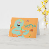 Carte Rue Sésame | Rosita Jouer de la guitare (Fleur jaune)