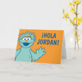 Carte Rue Sésame | Rosita personnalisée (Fleur jaune)