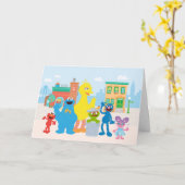 Carte Rue Sésame | Scène de quartier (Fleur jaune)