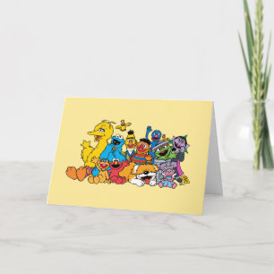 Carte Rue Sésame   Sesame Pals Joyeux anniversaire