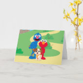 Carte Rue Sésame | Tango Avec Grover & Elmo (Fleur jaune)