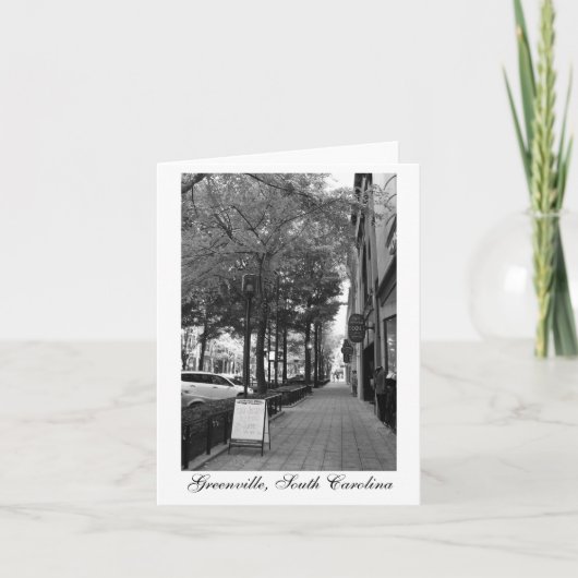 Carte Rues du centre à Greenville (Devant)