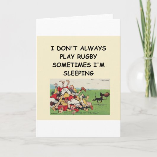 Carte rugby (Devant)