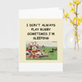 Carte rugby (Fleur jaune)