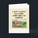 Carte rugby<br><div class="desc">rugby,  équipe,  club,  entraîneur,  jeu,  joueur,  jouant,  jeu,  gagnant,  gagnant,  victoire,  drôle,  humour,  plaisanterie,  cadeau,  présent,  humoristique,  hilare</div>