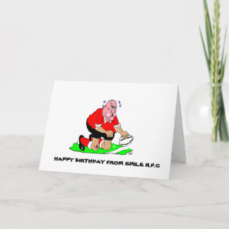CARTE RUGBY ANNIVERSAIRE