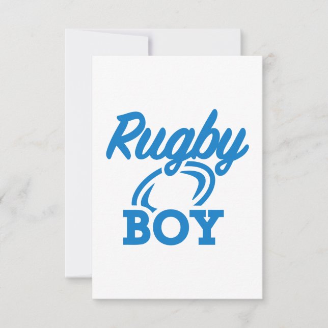 Carte Rugby boy (Devant)