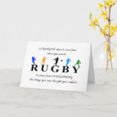 Carte Rugby Inspirational (Fleur jaune)